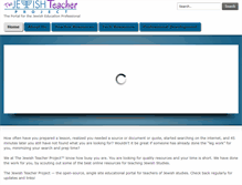 Tablet Screenshot of jewishteacher.org